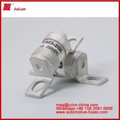 EV323-2GL 50A DC250VDC หลอดเซรามิกฟิวส์กระแสกระแสกระแสโบลท์โครงสร้างทนต่อการสั่นกระแทกทางกล EV หรือ HEV ขนาดเล็ก