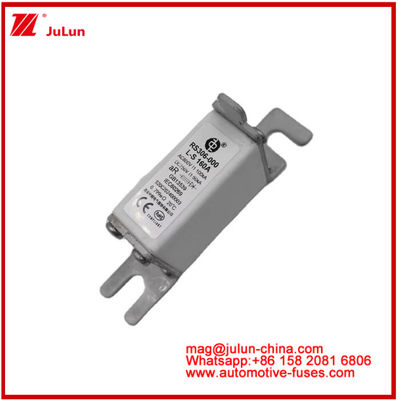 RS306-000-L-160A สี่เหลี่ยมเซรามิกฟิวส์ EV หรือ HEV สตูด-มอนท์ AC800V 100KA DC750V 50KA