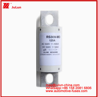 RS309-MD-125A เซรามิก ออโต้ ฟิวส์ 500VAC200KA 500VDC 50KA AR DC ผลงาน สร้างโครงการเชื่อมต่อโบลท์รถยนต์