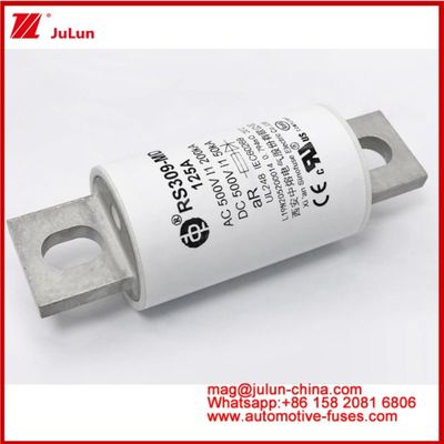 RS309-MD-125A เซรามิก ออโต้ ฟิวส์ 500VAC200KA 500VDC 50KA AR DC ผลงาน สร้างโครงการเชื่อมต่อโบลท์รถยนต์