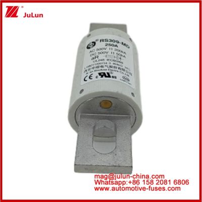 250A 500VAC Ev ฟิวส์ RS309-MD-200KA 500VDC 50KA AR การทํางานของ DC