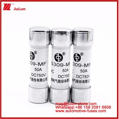 รถยนต์ Bolt Stud-mount Caremic Round Tube FUSE RS309-MF 50A DC750V DC สําหรับ EV / HEV
