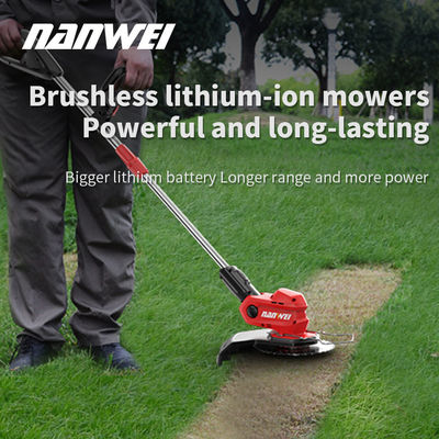 Trimmer เครื่องตัดหญ้าไร้สาย สําหรับหญ้าที่ตัดหญ้าในสวน เครื่องตัดหญ้าไฟฟ้า เครื่องเข็มขัดสีเขียว แบตเตอรี่ครอบครัว
