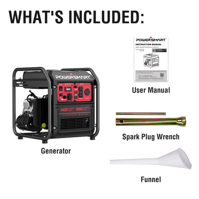 Home InvertorB แบบพกพา สหรัฐอเมริกา มีสินค้า Powersmart 4400w พลังงานเคลื่อนที่กลางแจ้ง เครื่องกำเนิดไฟฟ้าแบบเปิดเฟรม สำหรับตั้งแคมป์ Home InvertorB แบบพกพา