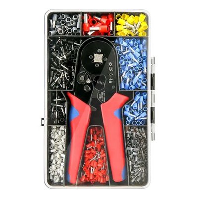 สะดวกสบาย มินิไวร์เฟอร์รูล ทูบูเลอร์ เทอร์มินอล Crimping Plier Kit 1200pcs ครัวเรือนไฟฟ้า