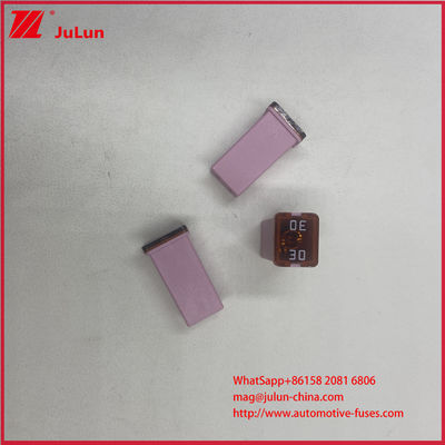 รีเซ็ตอัตโนมัติ 20A สำหรับรถยนต์ 32VDC 30A พิกัด 0895 ฟิวส์ 40A Low Back Jcase พิกัด 58VDC Jcase ทรงกล่อง โปรไฟล์ต่ำ