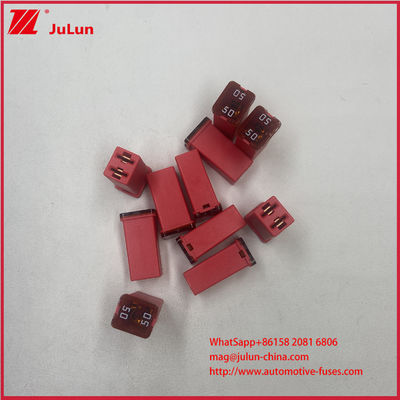 60A อัตโนมัติรีเซ็ต 20A 40A ประเภท 30A 40A 50A สําหรับฟอร์ด เชฟเวอรี่ GM มินิ ออโตโมทีฟ โปรไฟล์ต่ํา 58VDC ฟิวส์รถ PEC 34220011 SBF LPJ-20A 32V
