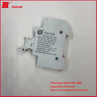 ฟิวส์ PV 10*38mm 30A 1000VDC ทนแรงดันไฟกระชาก 6 KV ฟิวส์โซลาร์เซลล์ PV พร้อมความสามารถในการตัดกระแสไฟสูง 20kA