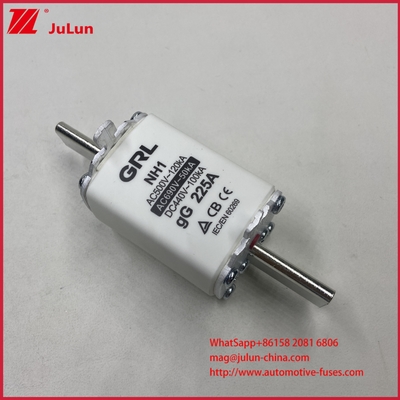 NH000 NT000 300A 225A 500V 120kA ฟิวส์ความสามารถในการตัดกระแสไฟสูง ฟิวส์ลิงก์ พร้อมใบมีดคอนแทคเตอร์แบบ GG-gL