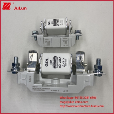 ฟิวส์แบบเร็ว AR Type HRC ฟิวส์ลิ้งค์ AC500V 120KA เซรามิก ฟิวส์ใบมีด NT00C/NT000 ได้รับการรับรอง CE 160A การตัดวงจรสูง/ต่ำ