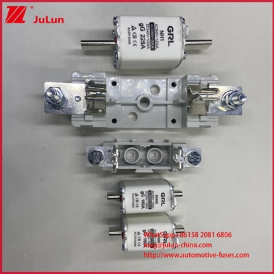 ฟิวส์แบบเร็ว AR Type HRC ฟิวส์ลิ้งค์ AC500V 120KA เซรามิก ฟิวส์ใบมีด NT00C/NT000 ได้รับการรับรอง CE 160A การตัดวงจรสูง/ต่ำ
