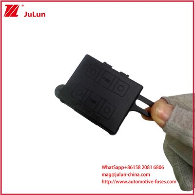 ที่ใส่ฟิวส์แบบเสียบคุณภาพสูงสำหรับอุปกรณ์เครื่องเสียงกันน้ำแบบสองช่อง การต่อวงจรเสริมรถยนต์