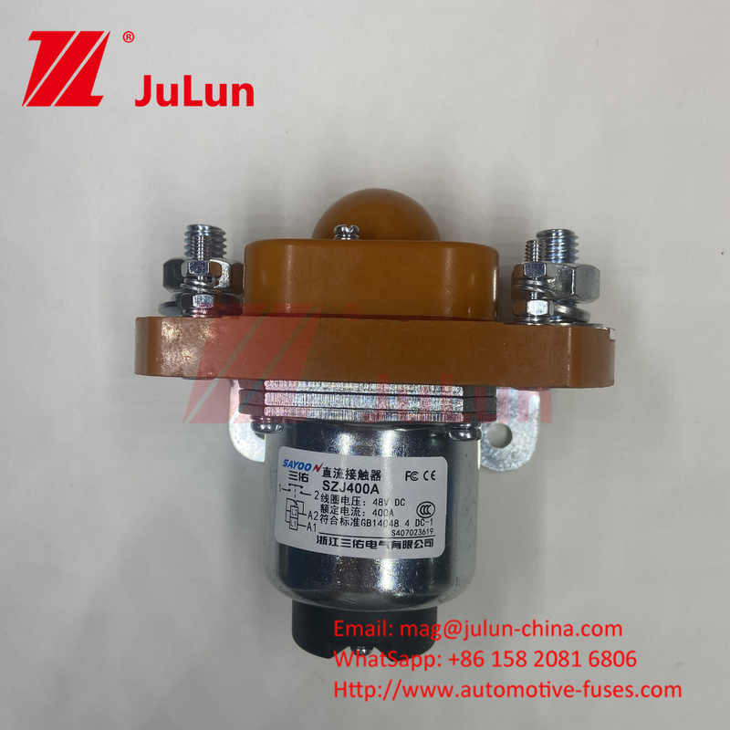 DC 12-80V เปลี่ยนไฟฟ้าปัจจุบันขนาดใหญ่ ปิดสกรู Mount 200A 1P โคลล์แรงดันปริมาณ: DC12 ~ 80V