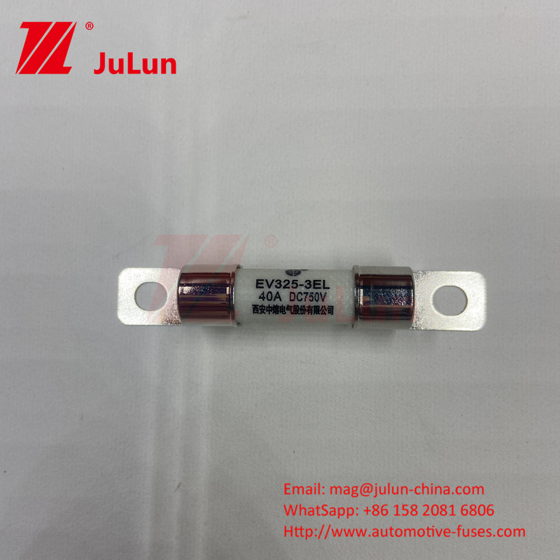 การป้องกัน EV รถไฟฟ้า Fuse การแปลงพลังงาน 15A 30A 25A 750VDC 10x38 EV FUSE