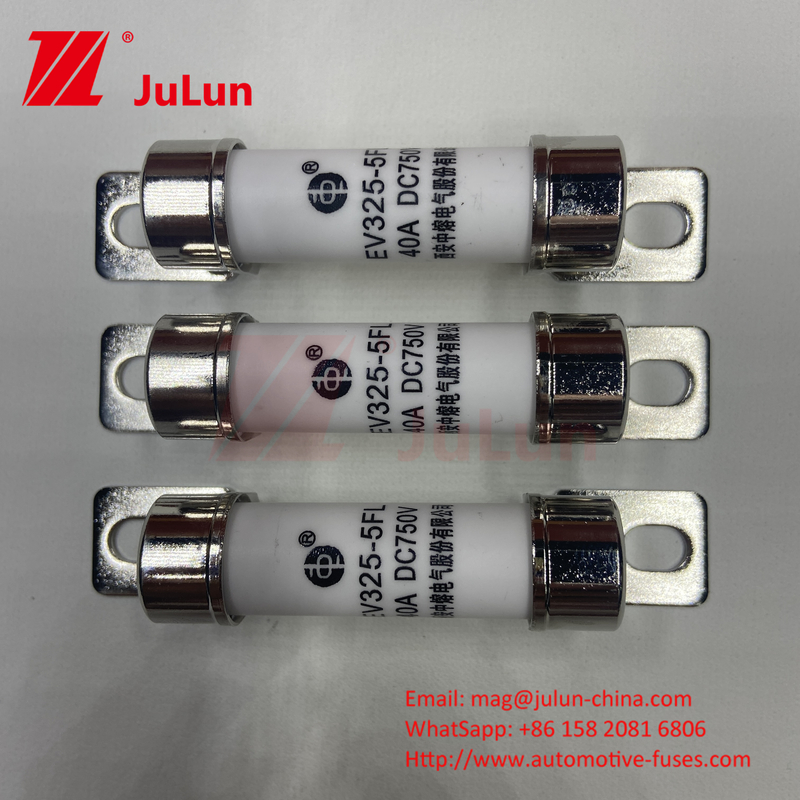 750VDC การเก็บพลังงาน 10A 25A 30A 50A EV FUS รถยนต์ เซรามิค ทองแดง ไฟฟิวส์รถไฟฟ้า สําหรับการเก็บพลังงาน DC750V