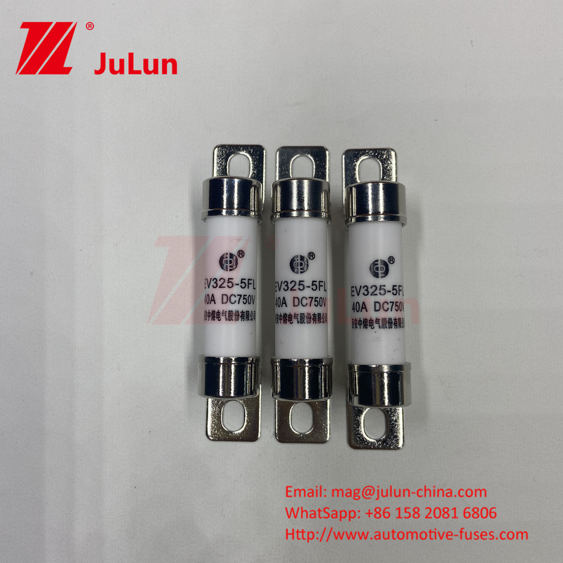 EV Fuse Boxed Embedded For Electric Vehicle Traction Systems 750VDC 25A 30A 40A 50A 14*51 Ues สําหรับชาร์จรถ EV325