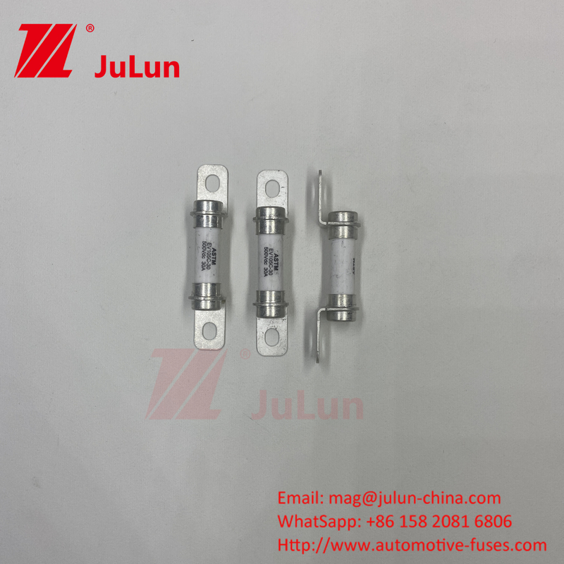รถยนต์ไฟฟ้าบริสุทธิ์ 5A 10A 15A 20A 30A ระบบแรง รถยนต์ไฟฟ้าไฮบริด ฟิวส์ 500VDC