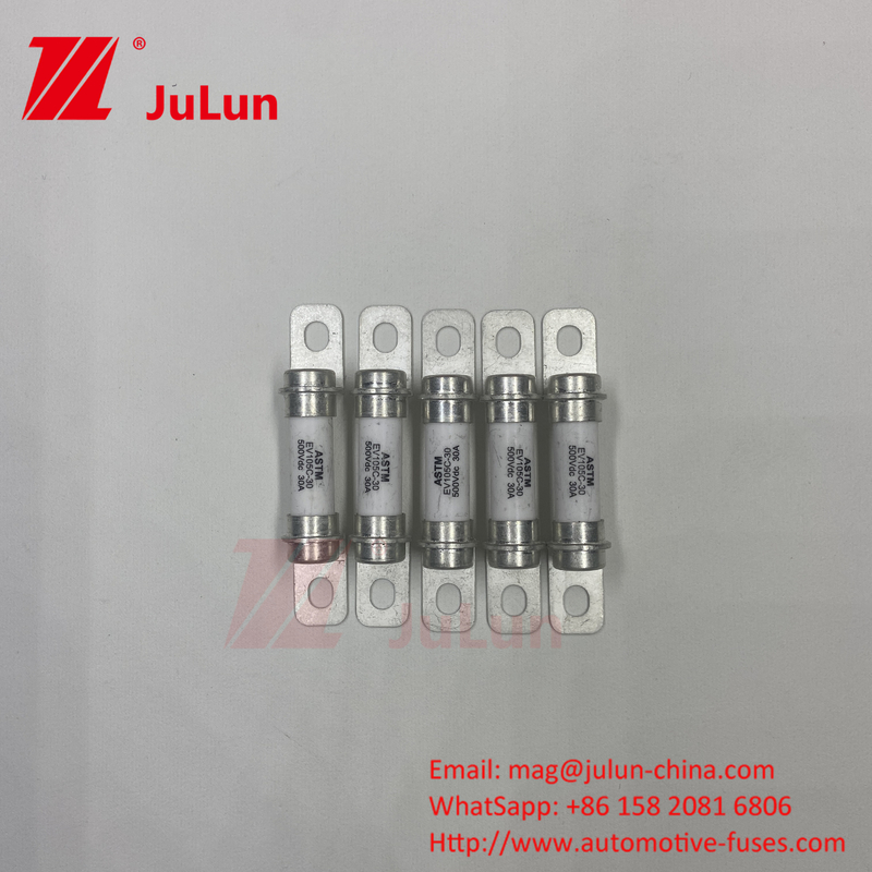 EV Fuse Standard UL248-10A 20A 50A 40A ระบบเก็บพลังงานไฟฟิวส์ 500VDC ความแตกสูง