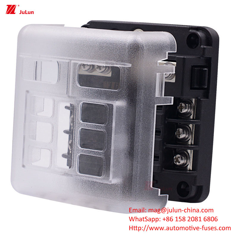 Eu UL รับรองประเภทบอลท์ทองแดง รถยนต์ Fuse Holder 30A-500A มือรีเซ็ต Powerboat ตัดวงจร