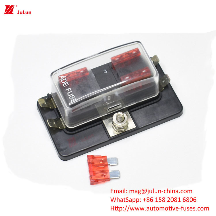 ไต้หวัน SCI New Car 4 Middle Insert Fuse Box 1 In 4 Out Fuse Holder R3-76-01-04 ส่วนประกอบรถยนต์