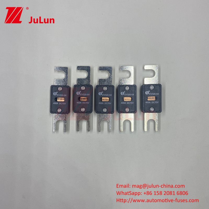 SINO 6kA เซรามิก EV320-5X-80A-N ทองแดง Quartz ทรายท่อเวลาคงที่ 2ms EV ไฟฟิวส์รถไฟฟ้า