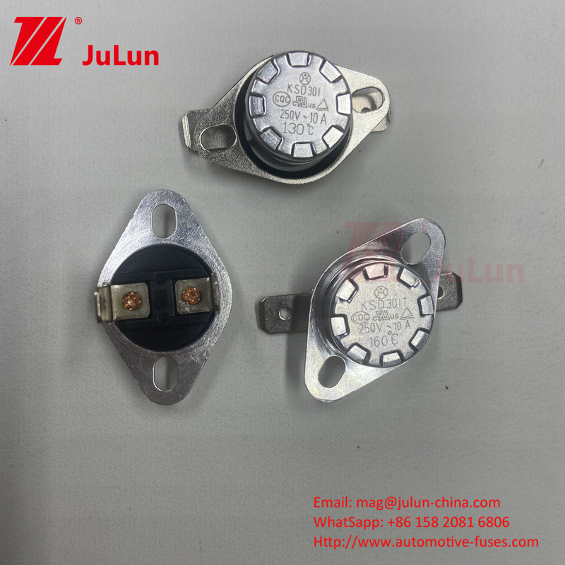 KSD301 / KSD302 เทอร์โมสแตน ปิดปกติ ปิดสวิทช์กระโดด เครื่องทําความอบอุ่นลม Bimetal Snap Action Thermostat KSD301 Bimetal Therma
