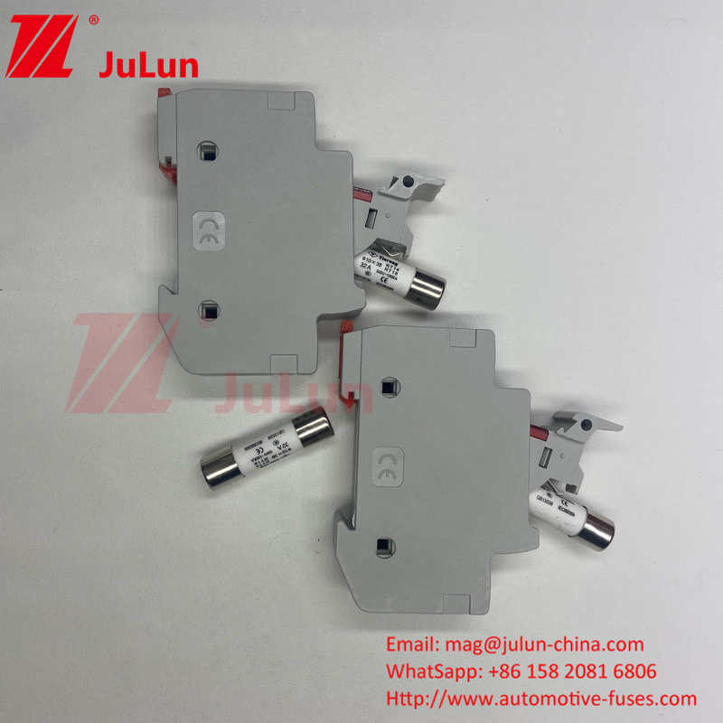 20A Solar PV Fuse Holder With Fuse For Photovoltaic Bus Box Nqqk RT16D-00 TPS ปัจจุบัน DC 80V 250A ไฟฟิวส์พลังงานแสงอาทิตย์