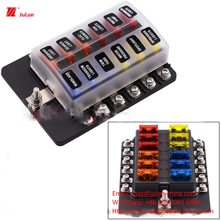 EU Standard Bolts And Bolt Fuses Automotive Spare Parts 30A-500A Fuse Holder ANS Premium Fuse Holder -55.C-125.C พร้อมกับ Bo