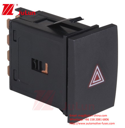 เตือนสวิตช์คีย์ 377953235 DNI2120 สวิตช์สัญญาณอันตราย Ford Truck BC45-13A350-BA 12V 24V