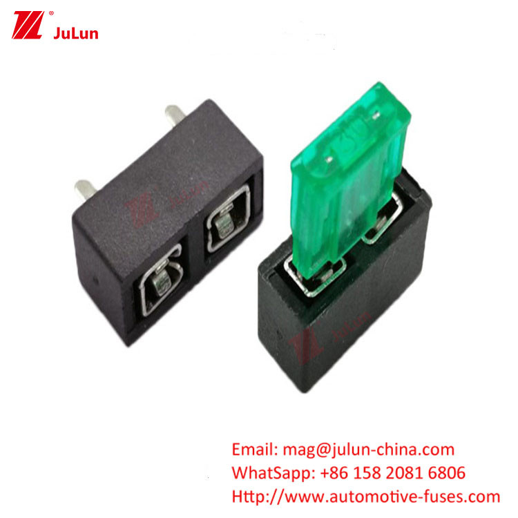 เครื่องตัดวงจรแบบคอมแพคต EU UL สําหรับรถยนต์ ANM Fork Peg Type Double Car Fuse Holder One In Double Out Large Fu เครื่องตัดวงจรแบบคอมแพคต EU UL สําหรับรถยนต์