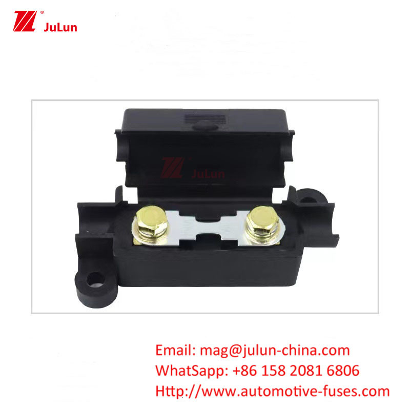 Eu UL 32V 30A-500A ทองแดง รถยนต์ Fuse Holder กาน Bolt Fuse Holder พลังงานใหม่ ไฟฟิวส์กระแสไฟฟ้าสูง