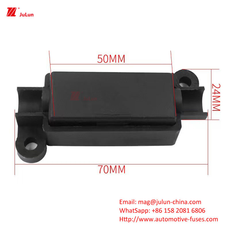 Eu UL รับรองเครื่องตัดวงจรเครื่องขยายเสียงรีเซ็ตด้วยมือ 32V 30A-500A ตัวถือไฟฟิวส์รถยนต์ทองแดง