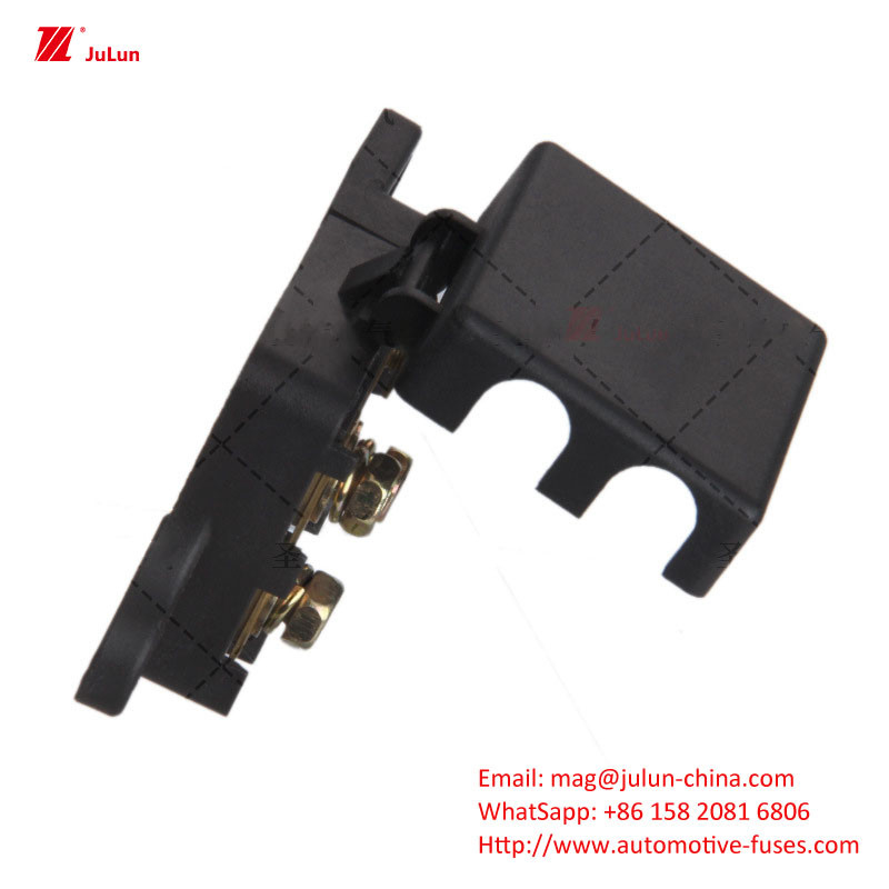 Eu UL 32V 30A-500A ติดต่อทองแดง รถไฟฟ้า เครื่องตัดวงจรรีเซ็ตด้วยมือ พลาสติก