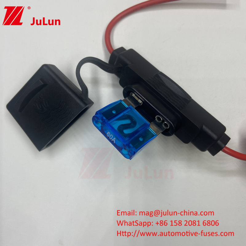 24VDC อุณหภูมิทนทานความดันต่ํา ผู้ถือไฟฟิวส์ด้วยพล็อกในไฟฟิวส์ตามสั่ง