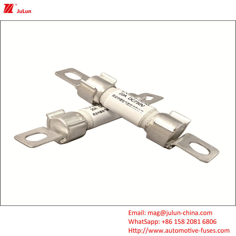 750V DC 10A-50A โบลท์สกรูไทป์ฟิวส์สําหรับรถไฟฟ้า