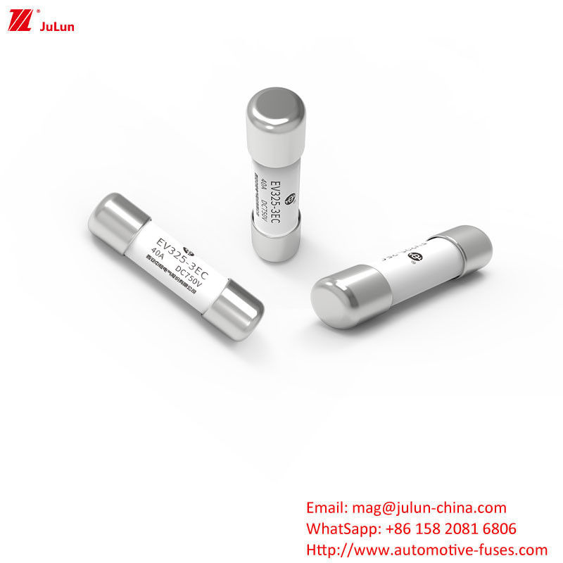 เฟยส์ขนาดกลาง 15A-50A เฟยส์ขนาดกลาง โบลท์สกรู EV325-3EC DC750V 20KA พร้อมป้ายแสดงกระแสไฟฟ้าเรต