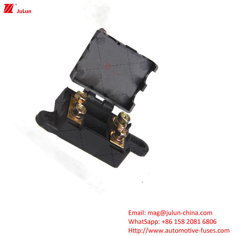 เครื่องยนต์ Fuse Holder Socket Base Connector 30A-500A 32V ต้นหนึ่ง ต้นสองกับเปลือกพลาสติก