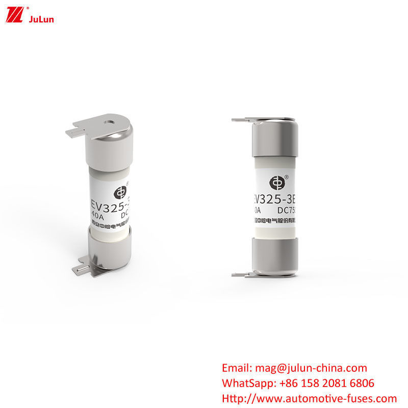 SINOFUSE สายไฟฟิวส์ EV ขนาดกลาง หัวเรียบ 325V 10A-50A การเชื่อมต่อสกรูลูกขัดของท่อรถยนต์ไฟฟ้า