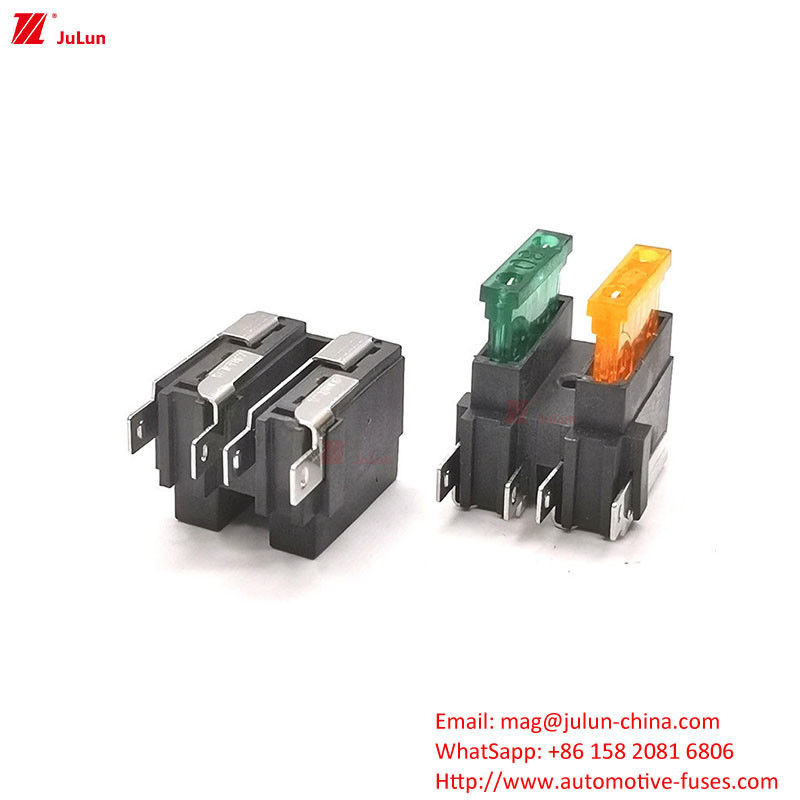 เครื่องตัดวงจรอัตโนมัติรีเซ็ต 30A-500A เครื่องถือไฟฟิวส์รถยนต์ พลาสติกไนลอน