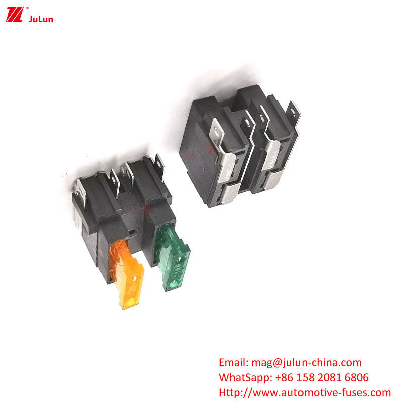 รถยนต์วงจร Bolt Fuse Holder ติดต่อเครื่องตัดวงจร 30A-500A ทองแดงติดต่อ เนลอน