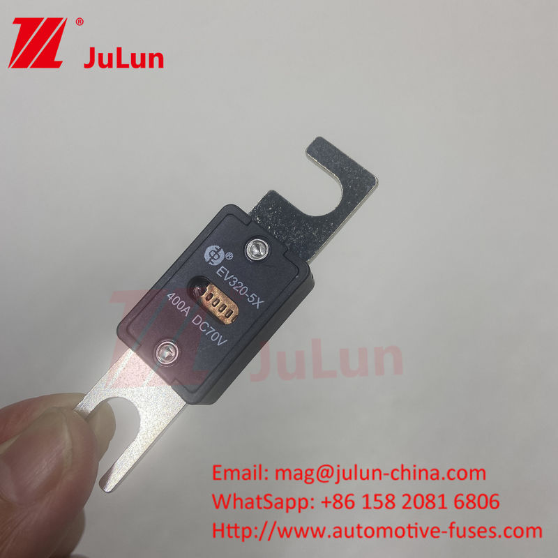 EV320-5X 80A 100A 125A 150A 175A 200A 70VDC EV Fuse สําหรับการป้องกันวงจรสั้นที่น่าเชื่อถือ