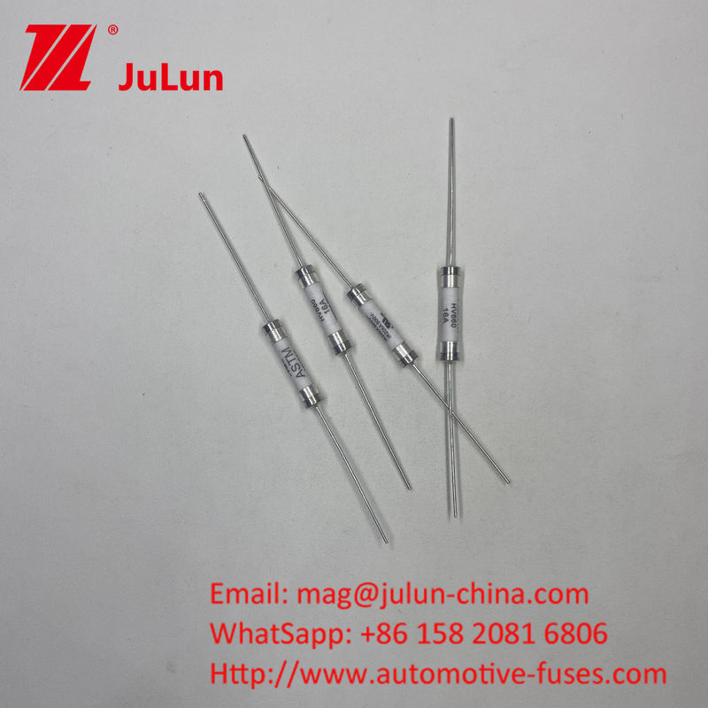20A 500VCD 6*30mm HV660 ASTM PCB หลุม / การติดตั้งคลัมป์ 500VDC เซรามิกฟิวส์