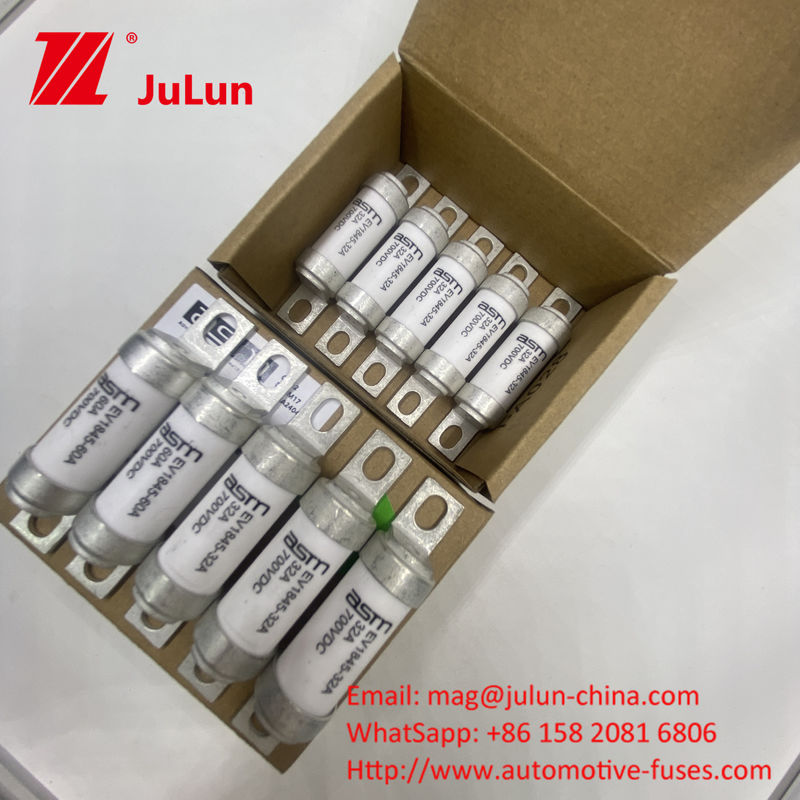 EV1845 20A 700VDC โบลท์ฟิวส์ 5-150A สําหรับรถไฟฟ้า / HEV สกรูมอนท์