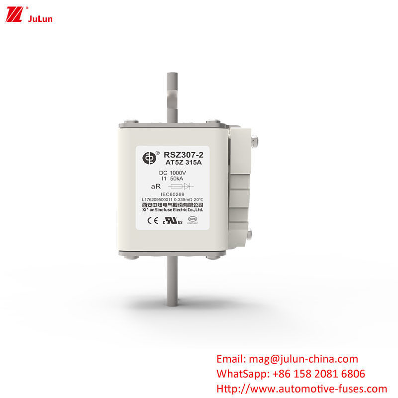 DC 1000V 315A โซลาร์ PV ฟิวส์สําหรับการปกป้องไฟฟ้าไฟฟ้าที่ติดตั้งแผ่นนาน