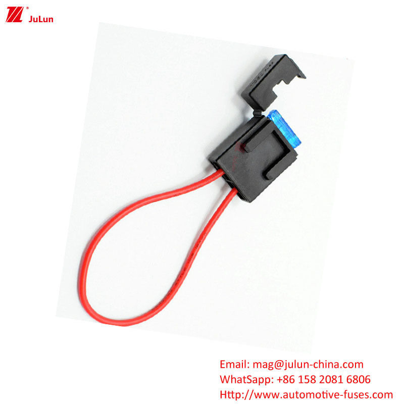 พลาสติก เปลือกรถยนต์ Fuse Holder ออโต้อะไหล่ ทองแดง ป้องกันวงจรติดต่อ 30A-500A 32V