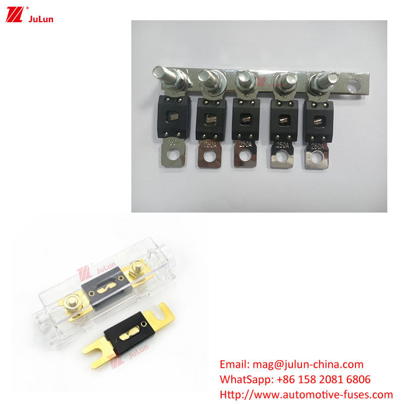 ยูเอ็มอี ยูเอล มาตรฐาน Bipolar Circuit Breaker พลาสติก/ไนลอน Shell Fuse Holder สําหรับรถยนต์พลังงานใหม่ / รถบัส / เรือ