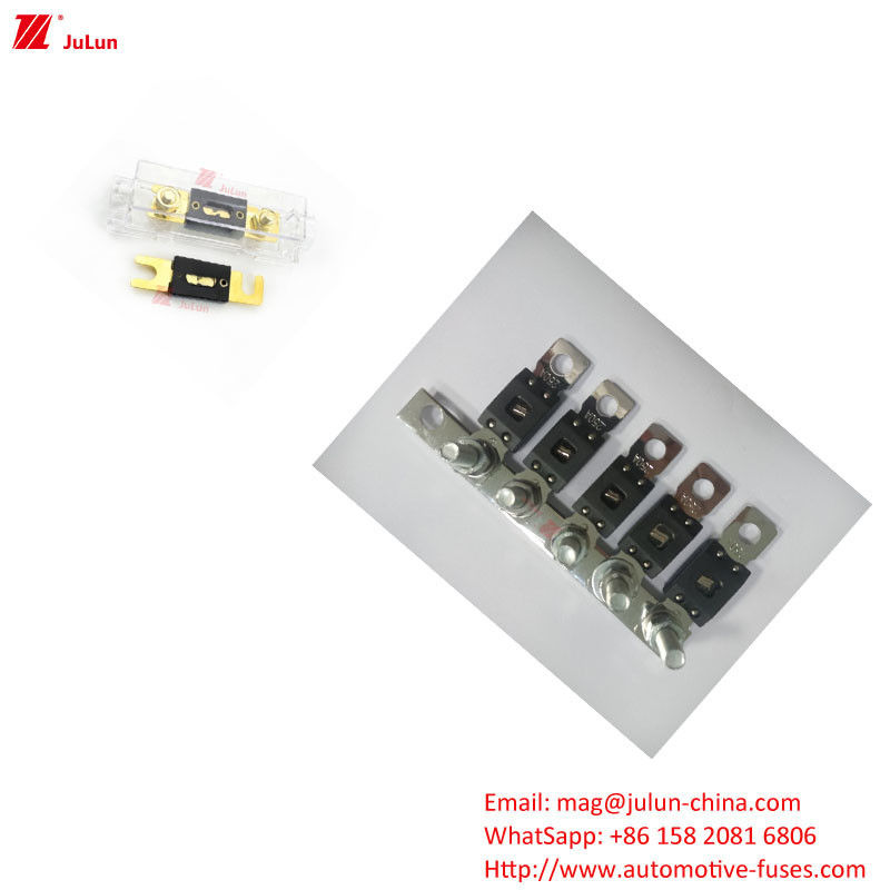 EU UL มาตรฐานความแรงดัน 32V เครื่องตัดไฟฟิวส์ พลาสติก / ไนลอน Housing Fuse Holder สําหรับรถไฟฟ้า รถบัสและเครื่องขุด