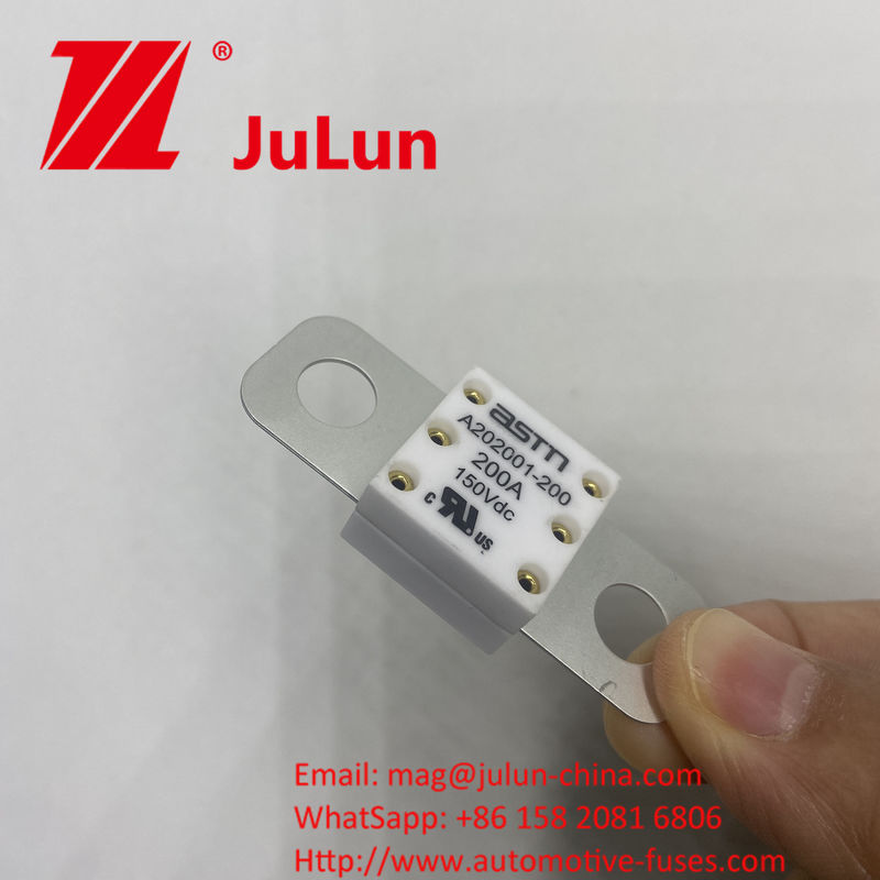 Top- เซรามิกออโตโมทีฟ ฟิวส์ A202001-100A 150VDC สําหรับชาร์จรถยนต์ และอื่นๆ เซรามิกทองแดงเงินควอตซ์ทรายทองคํา 100A 150A 200A 250A 300A 350A 400A 500A
