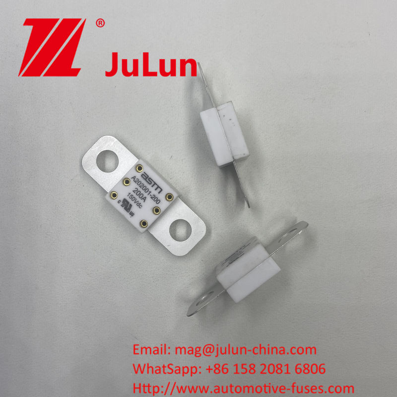 A202001-350A 150VDC ASTM เซรามิก ฟิวส์รถยนต์สําหรับเครื่องชาร์จรถยนต์และระบบชาร์จรถยนต์