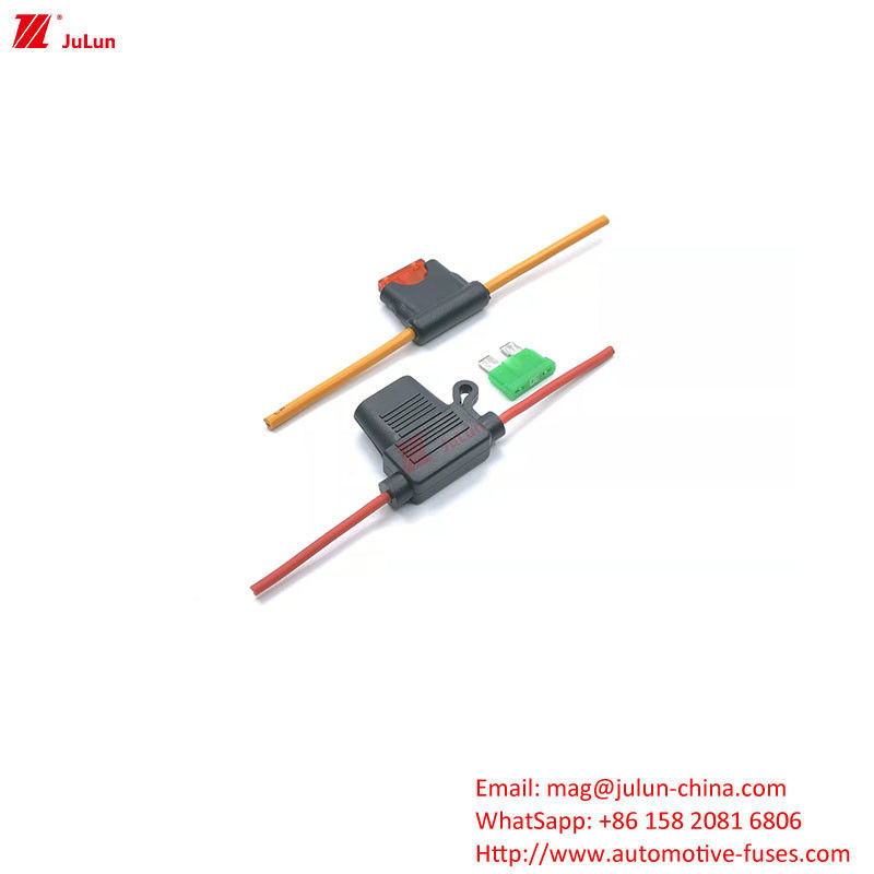 EU UL Standard Truck / Energy / Bus Fuse Holder ปัจจุบันปริมาณ 5A/100A เหมาะสําหรับการป้องกันวงจรอิเล็กทรอนิกส์ในรถยนต์